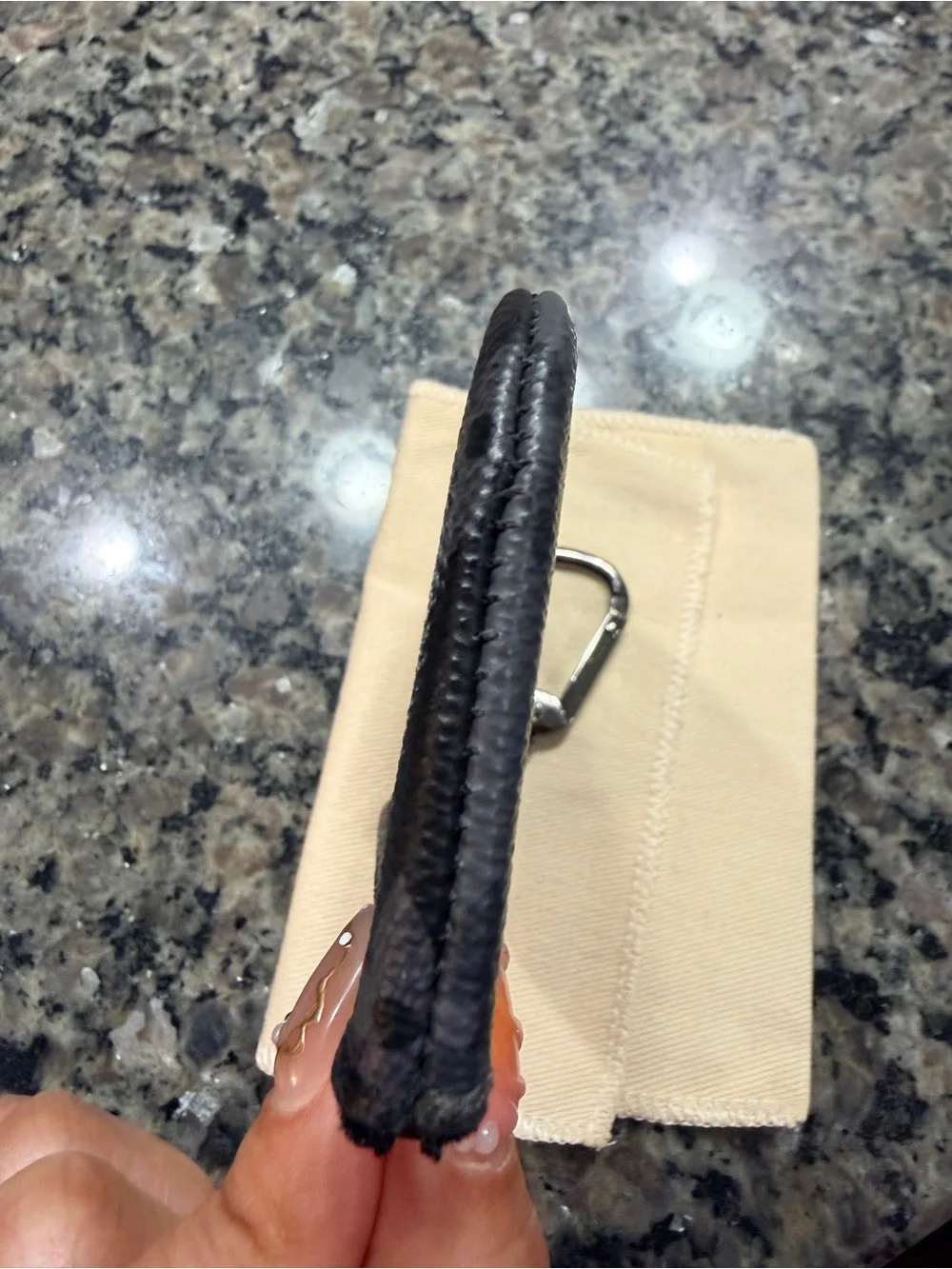 Louis Vuitton Black Monogram Canvas Key Pouch
